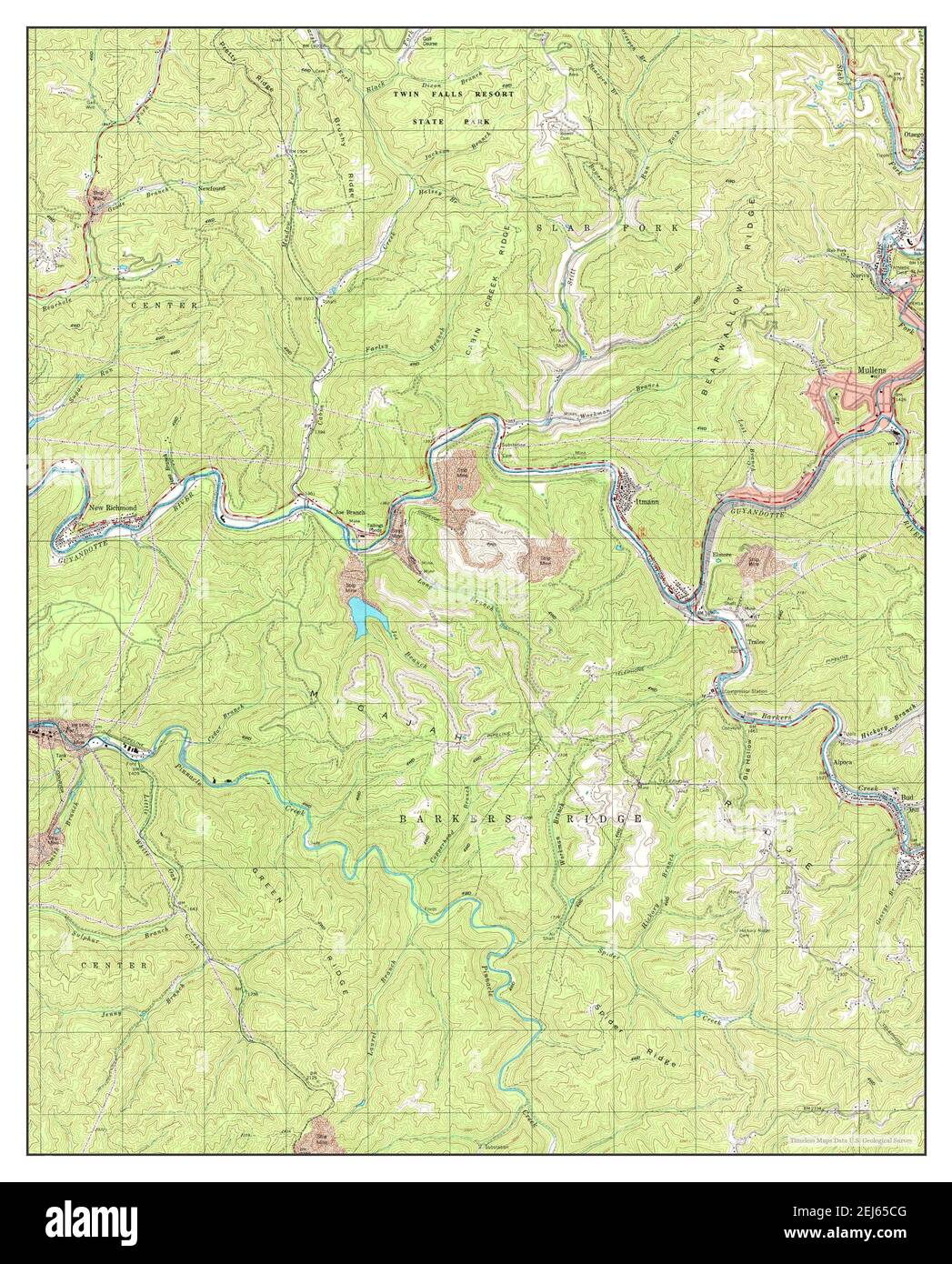 Mullens West Virginia Map Mullens Virginia Map High Resolution Stock Photography And Images - Alamy