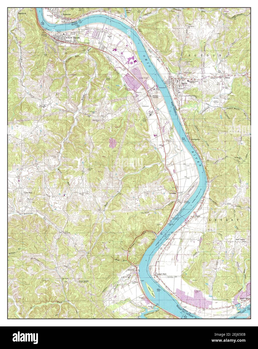 New Haven, West Virginia, map 1994, 124000, United States of America