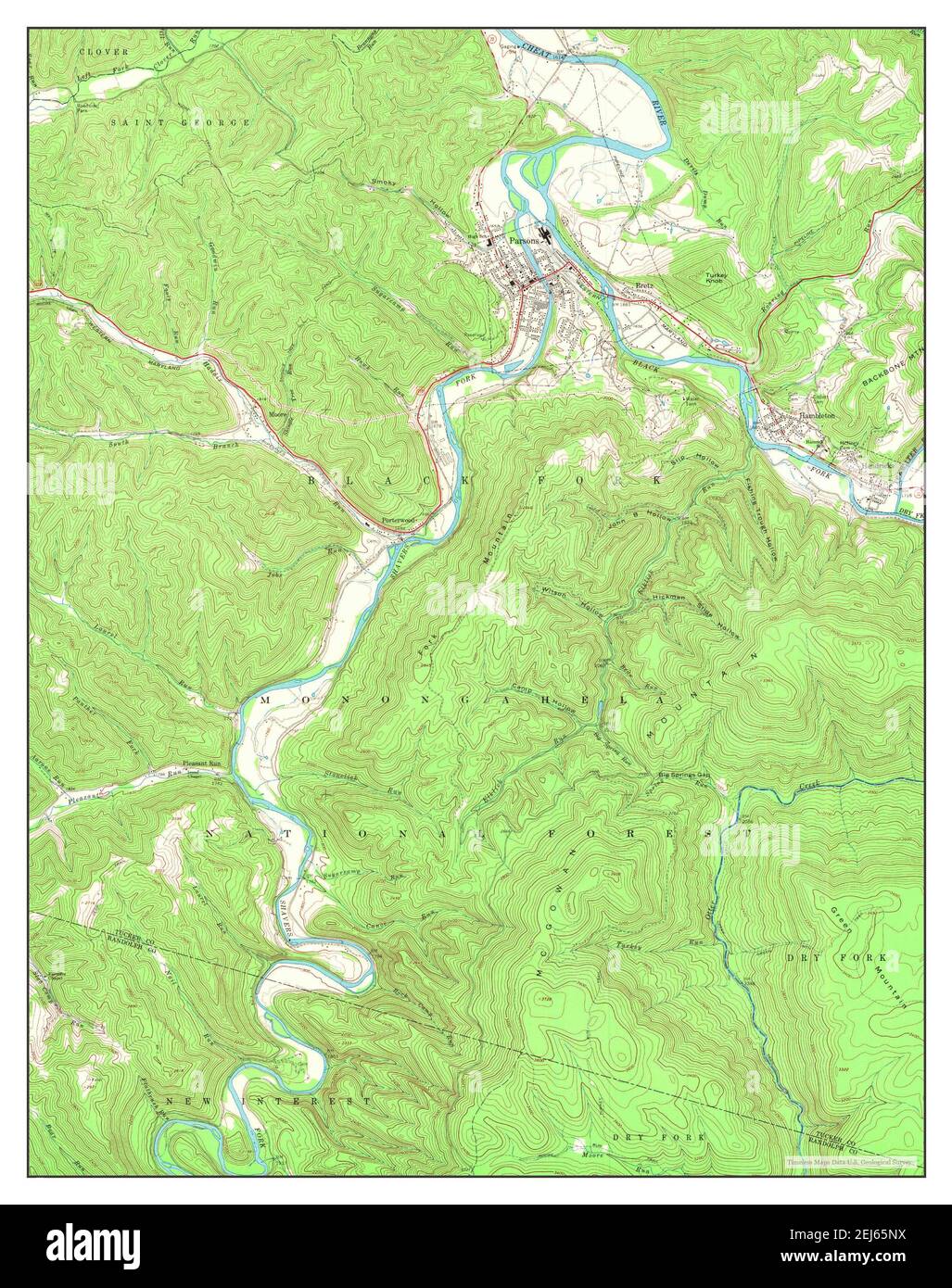 Map of parsons virginia hires stock photography and images Alamy