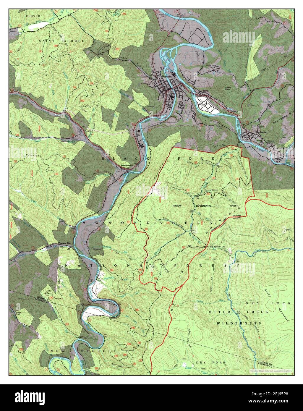 Map of parsons virginia hires stock photography and images Alamy