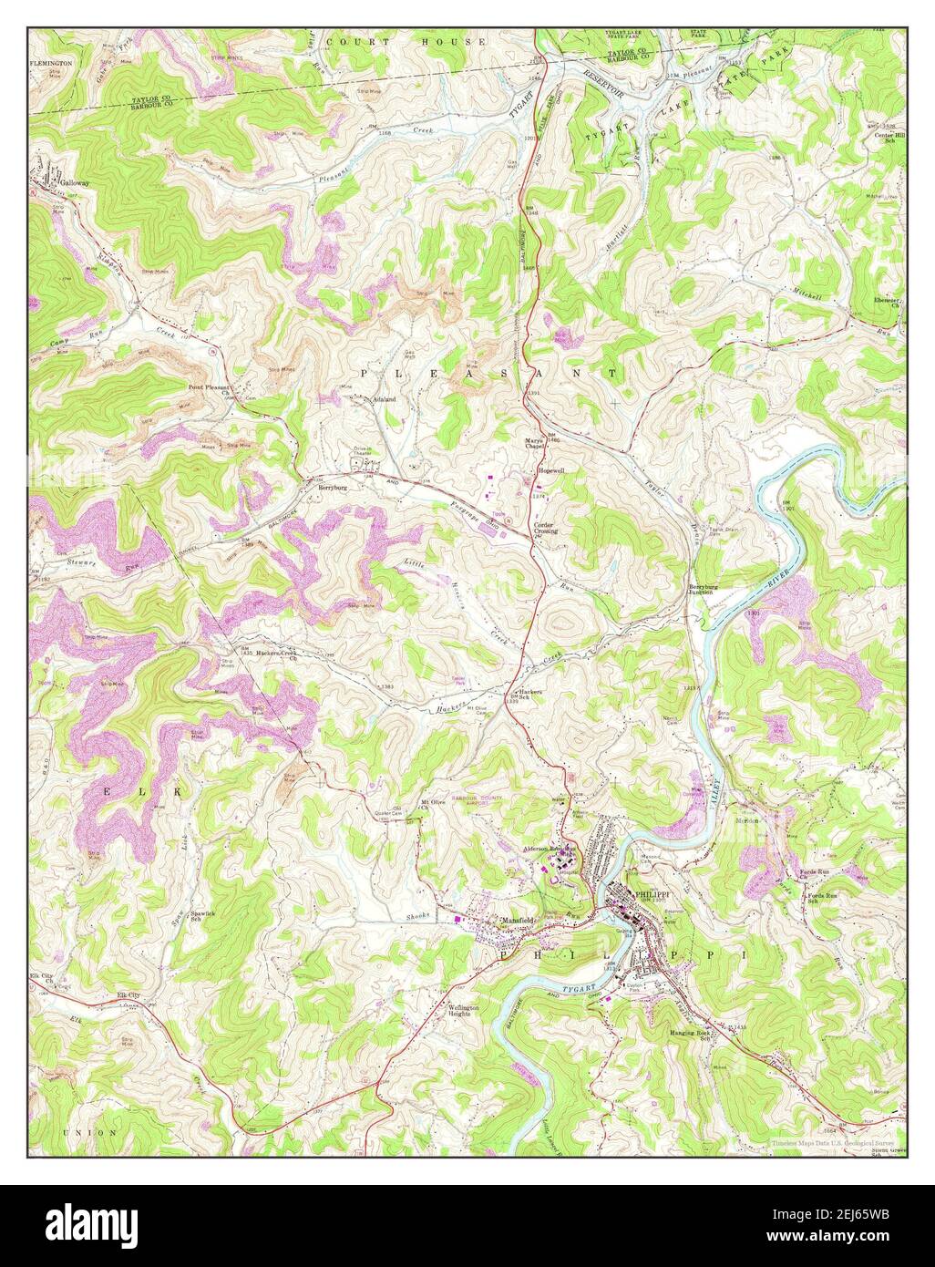 Map of philippi virginia hires stock photography and images Alamy