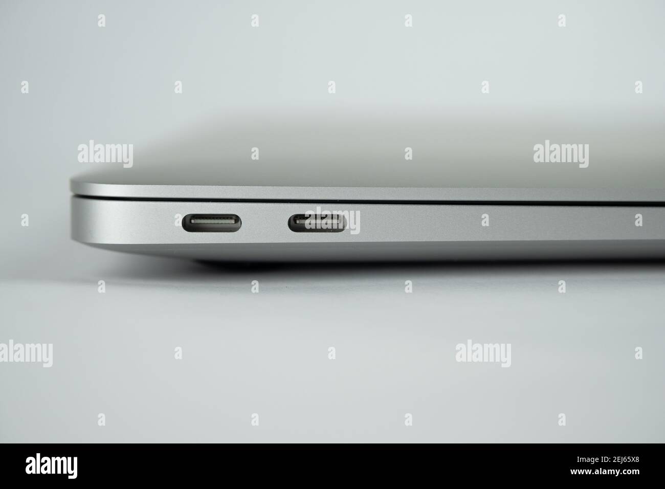 Apple MacBook Air M1 laptop. Stafford, United Kingdom, February 21, 2021. Stock Photo