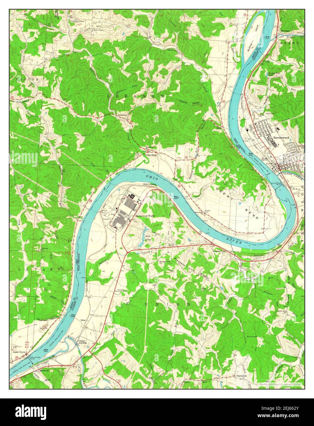 Map of ravenswood hires stock photography and images Alamy