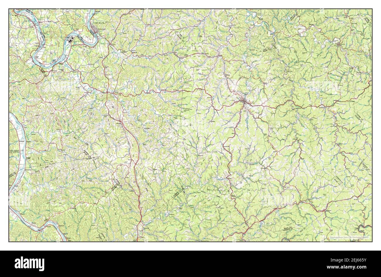 Ripley, West Virginia, map 1984, 1100000, United States of America by