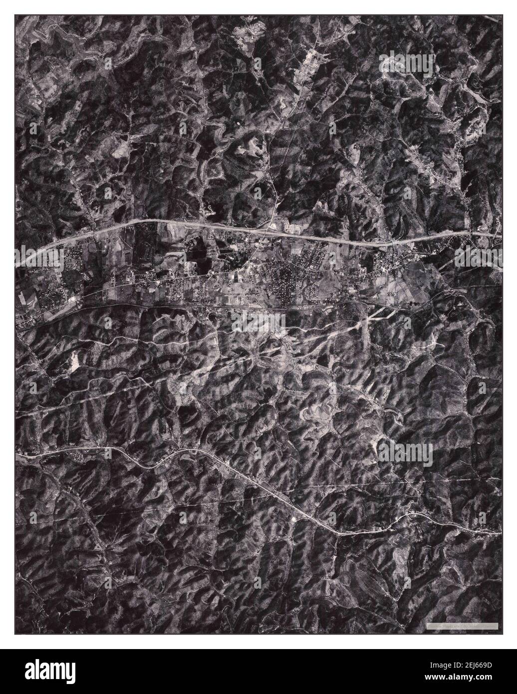 Scott Depot, West Virginia, map 1977, 124000, United States of America