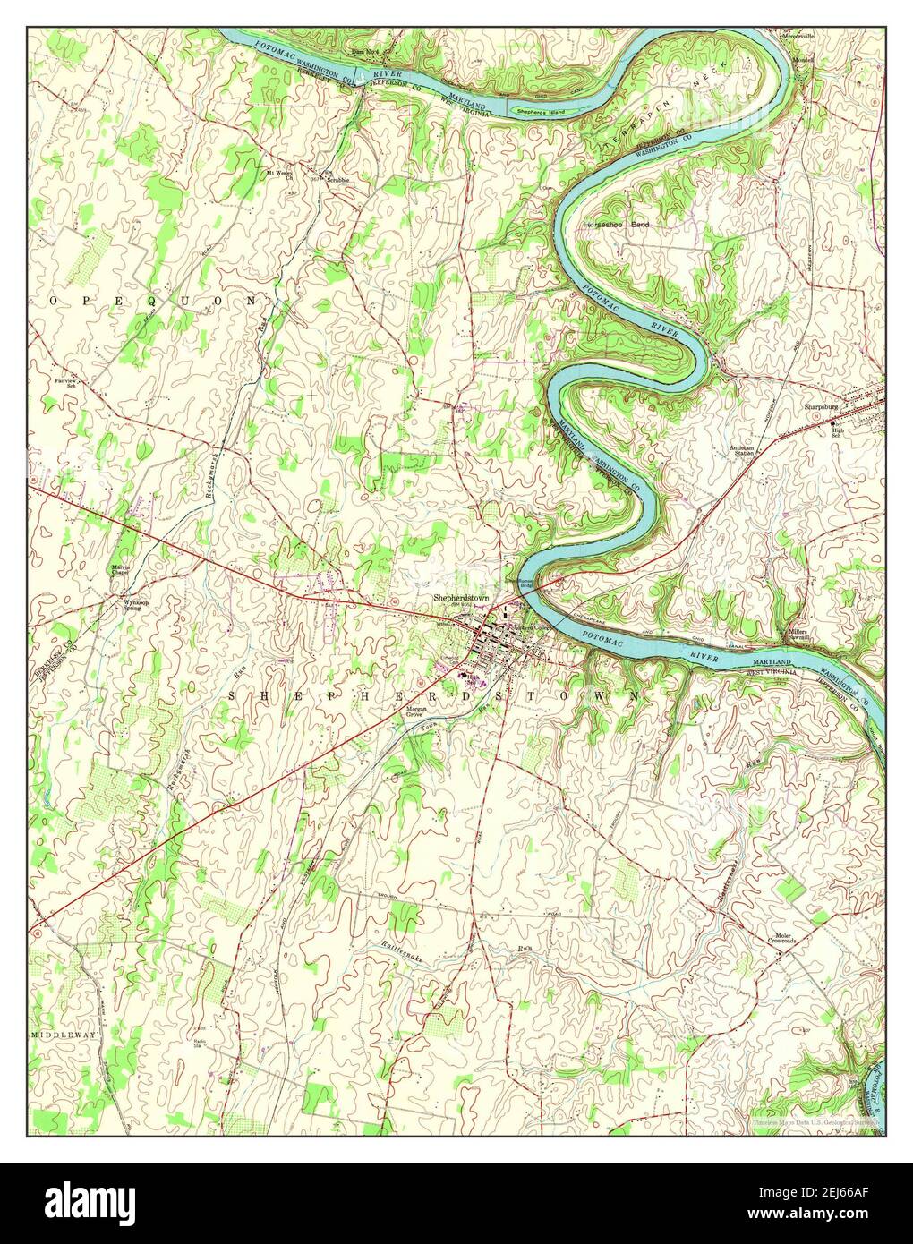 Shepherdstown map hires stock photography and images Alamy