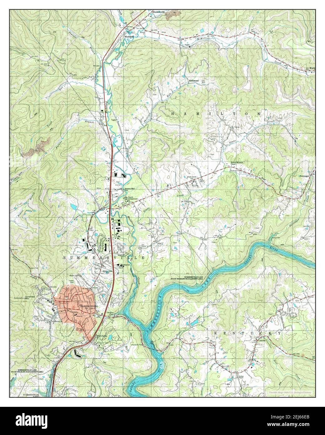 Map of summersville hires stock photography and images Alamy