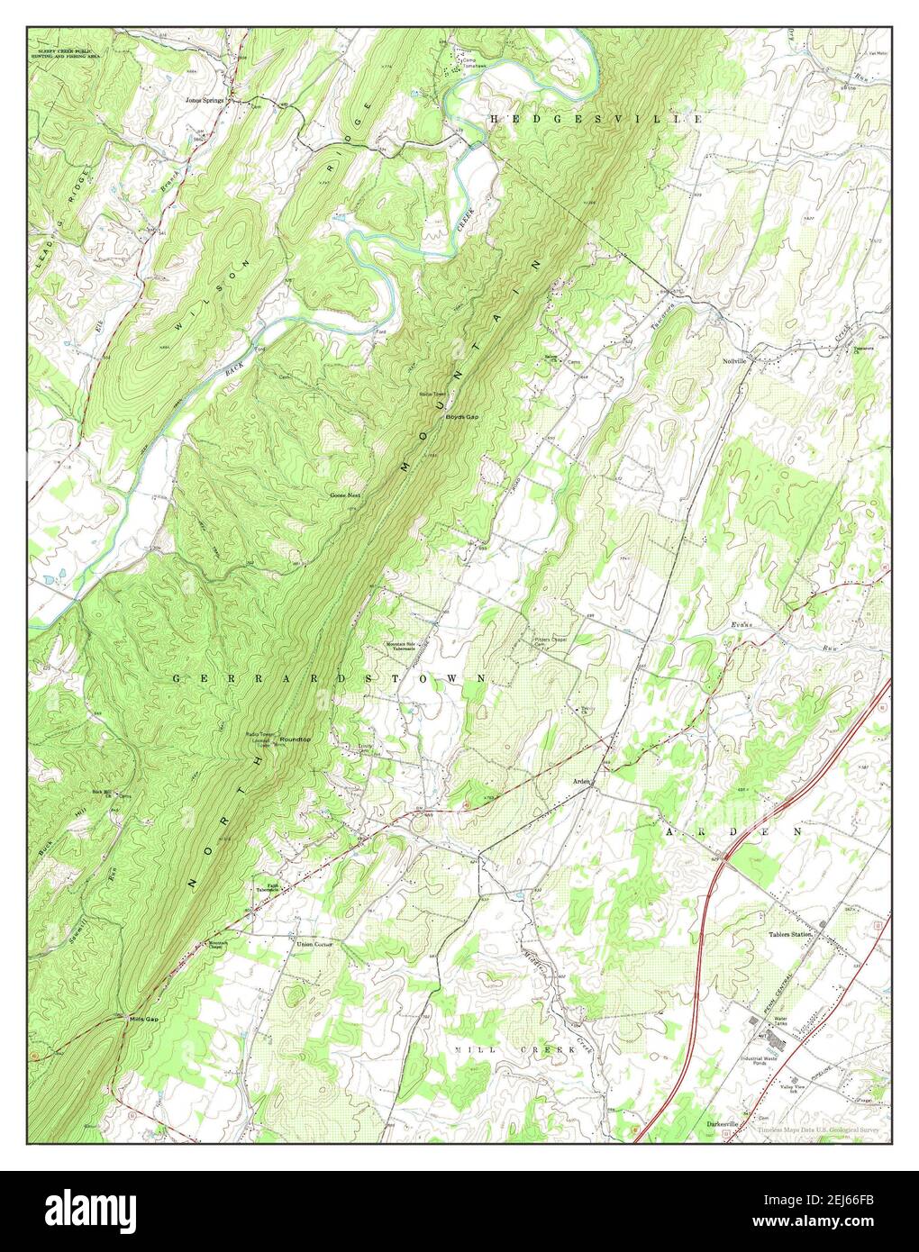 Tablers Station, West Virginia, map 1972, 124000, United States of