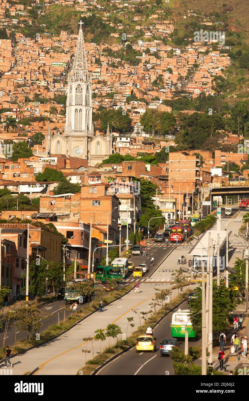 Colombia Medellin iglesia de Manrique Stock Photo - Alamy