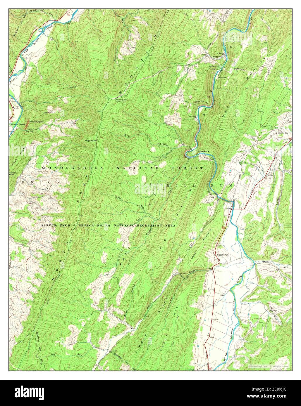 Upper Tract, West Virginia, map 1969, 124000, United States of America