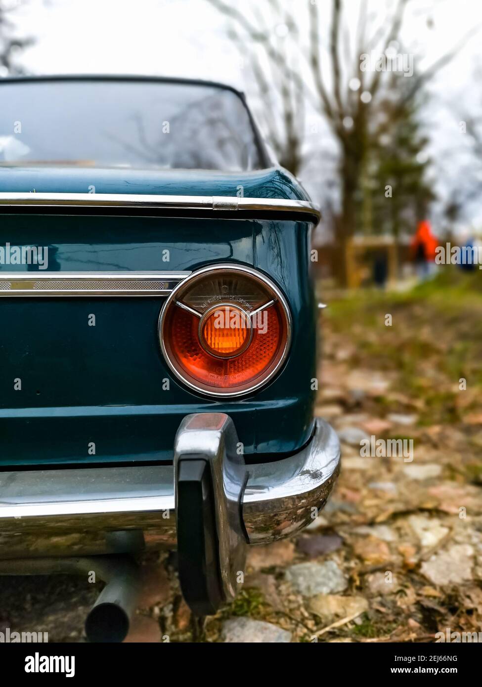 Lodz, Poland - February 22 2020 Old renovated retro car BMW E9 Stock Photo