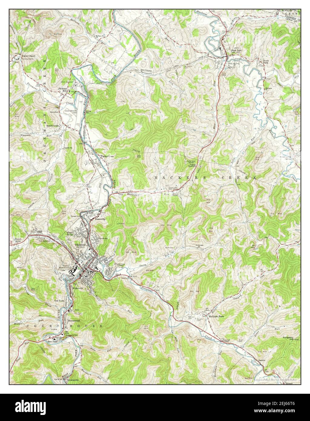 Weston virginia map hires stock photography and images Alamy