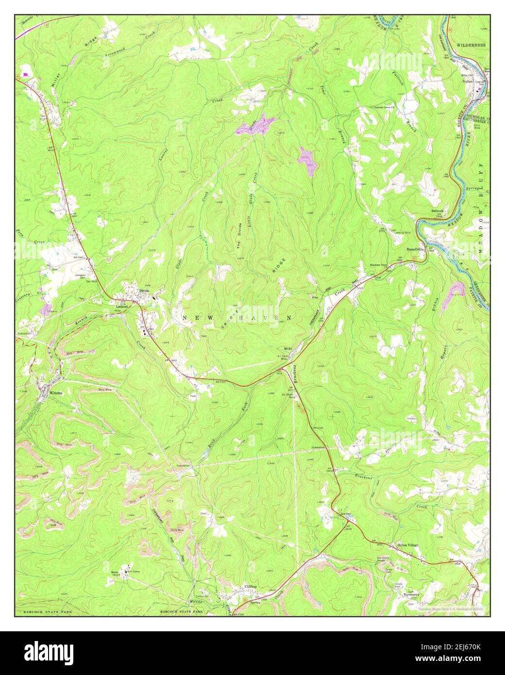 Winona, West Virginia, map 1969, 124000, United States of America by Timeless Maps, data U.S