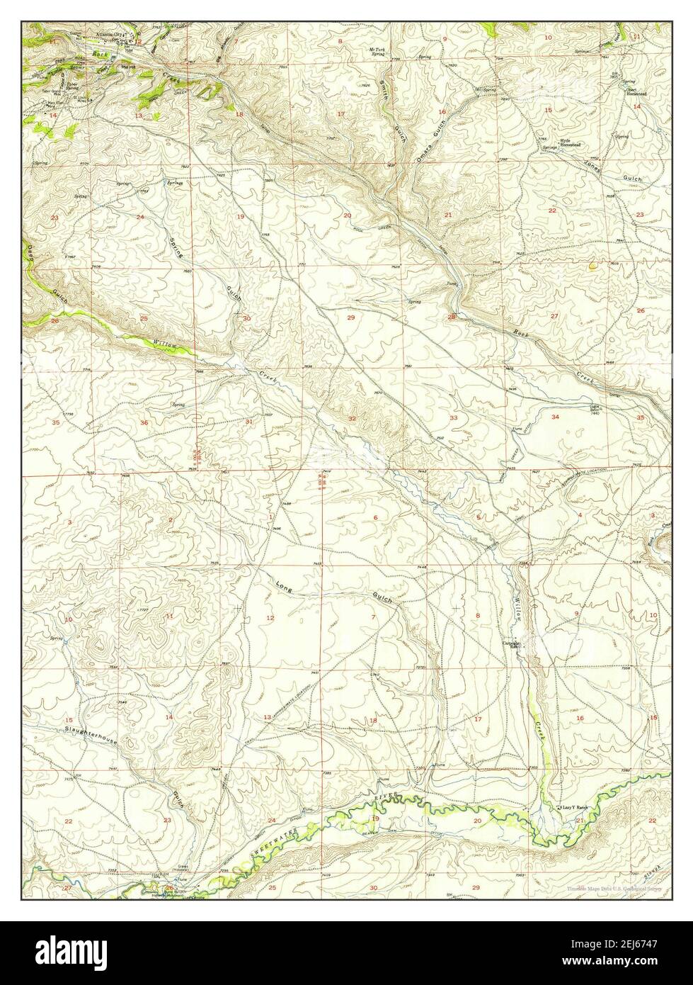 Atlantic City Wyoming Map Map Of Atlantic City Wyoming High Resolution Stock Photography And Images -  Alamy