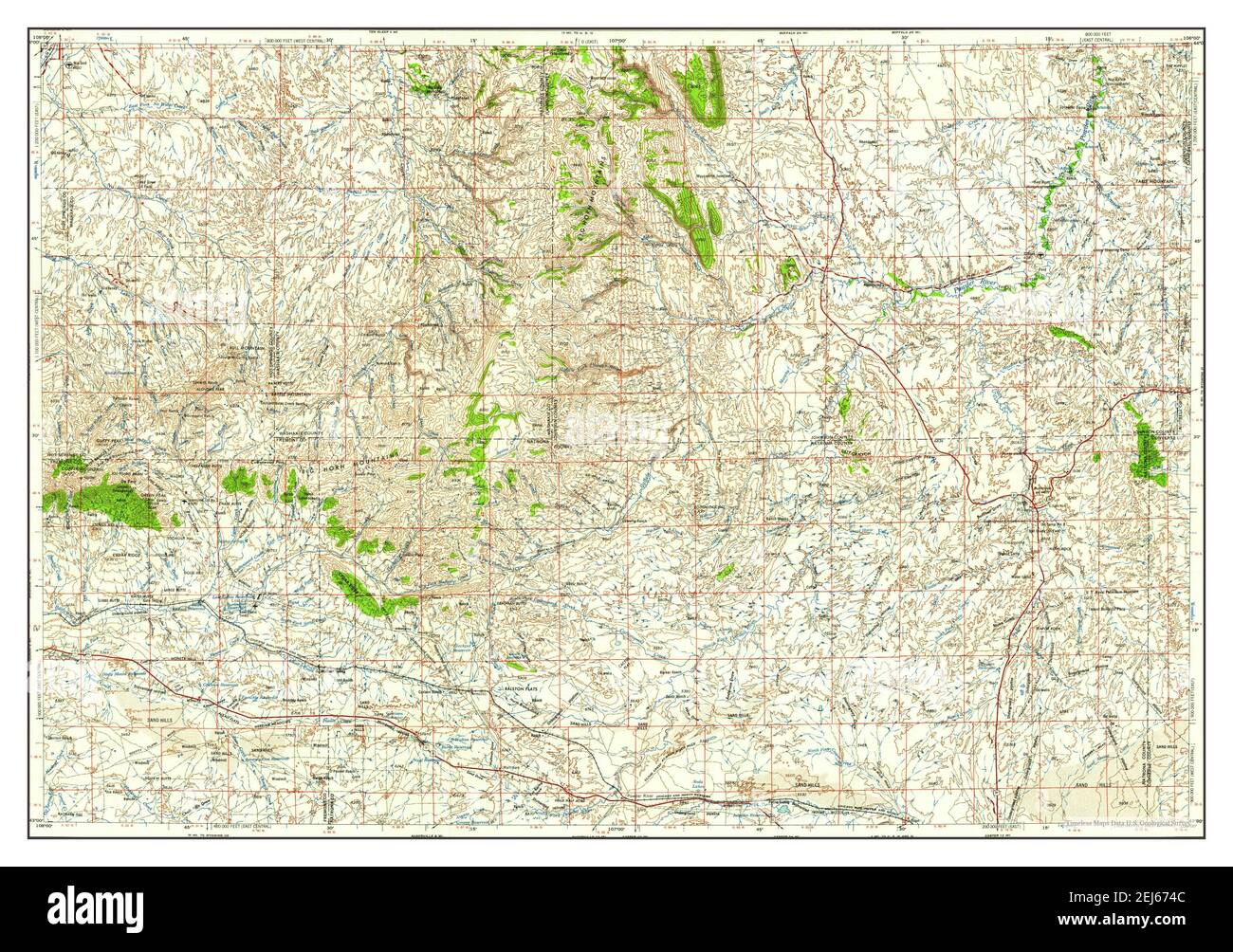 Arminto wyoming map hi-res stock photography and images - Alamy