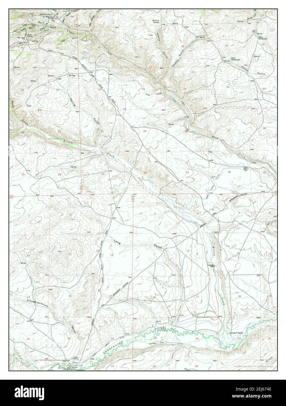 Atlantic City Wyoming Map Map Of Atlantic City Wyoming High Resolution Stock Photography And Images -  Alamy