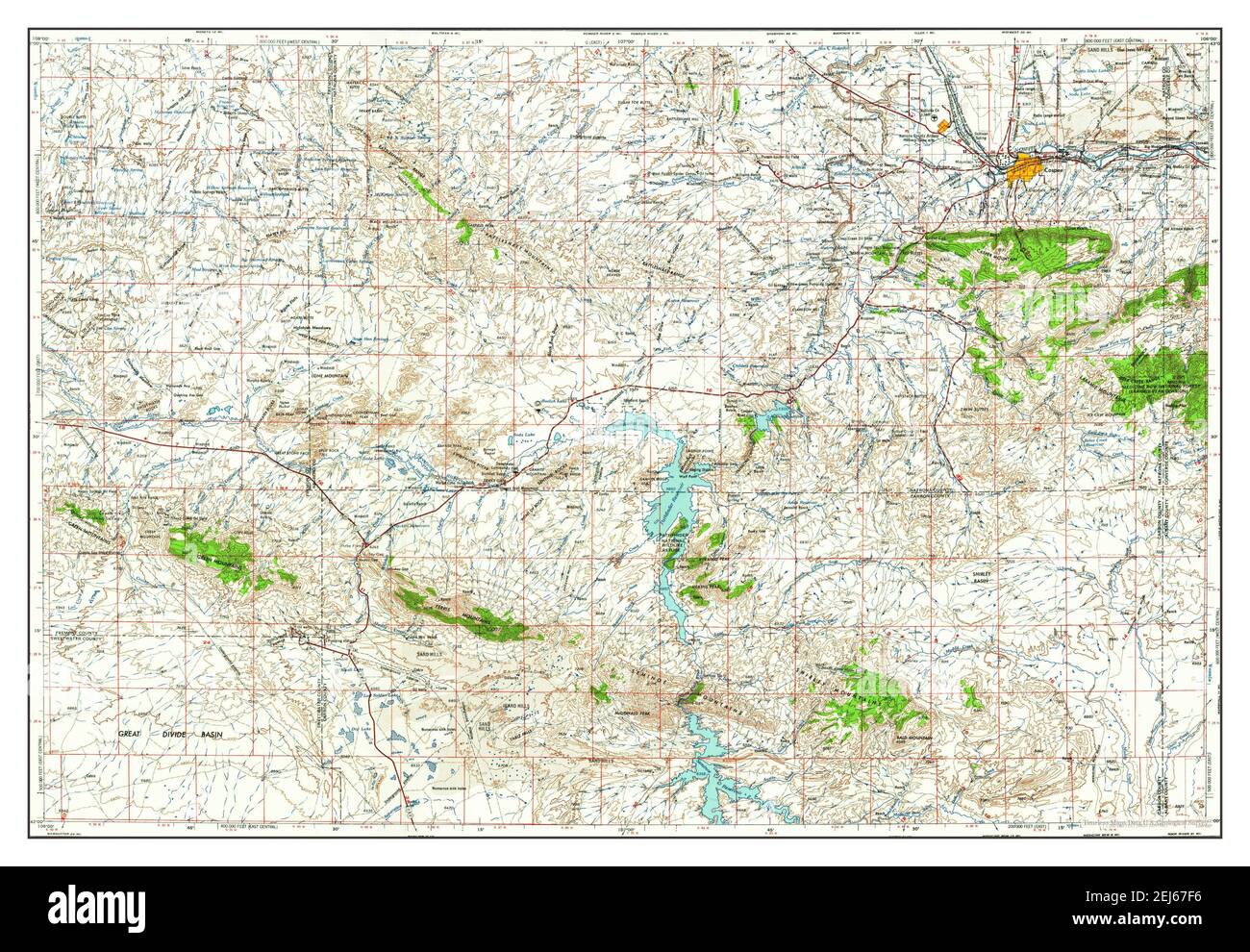 Casper, Wyoming, map 1958, 1:250000, United States of America by ...