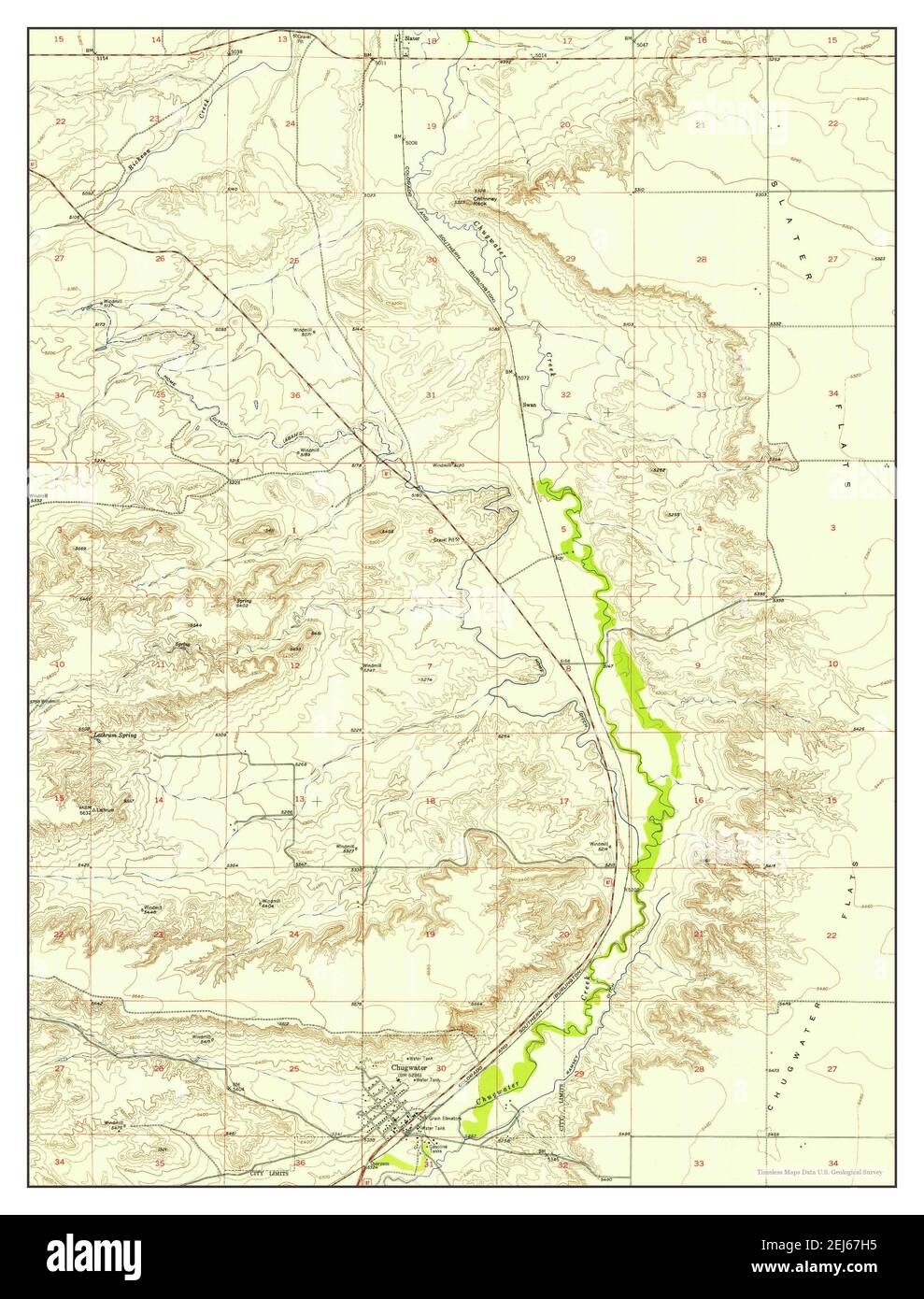 Chugwater wyoming map Cut Out Stock Images & Pictures Alamy