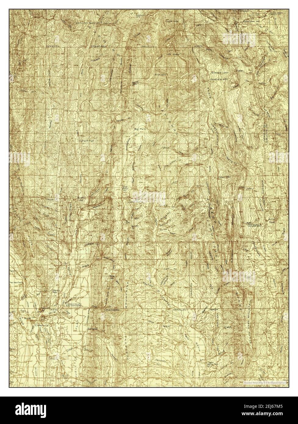 Map of cokeville Cut Out Stock Images & Pictures - Alamy