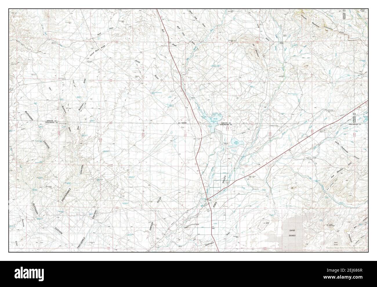 Farson Wyoming Map 1980 1100000 United States Of America By Timeless Maps Data Us Geological Survey 2EJ686R 