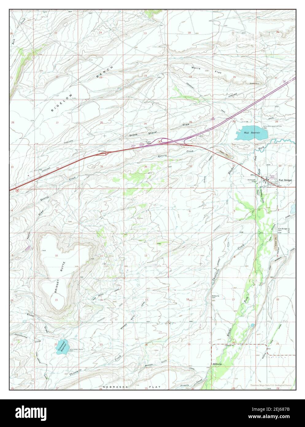 Fort Bridger Wyoming Map Map Of Fort Bridger Wyoming High Resolution Stock Photography And Images -  Alamy