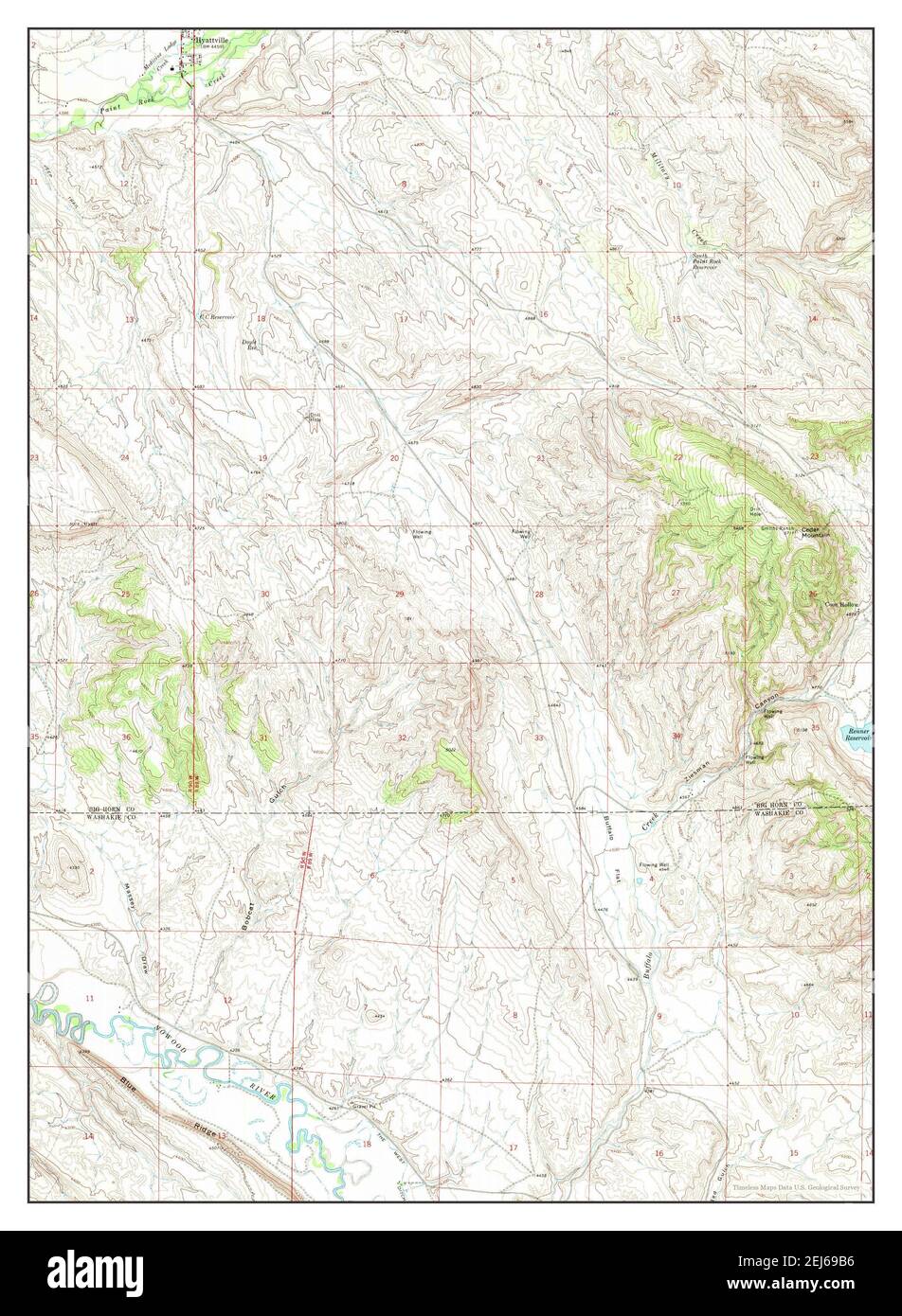 Map of hyattville wyoming hires stock photography and images Alamy