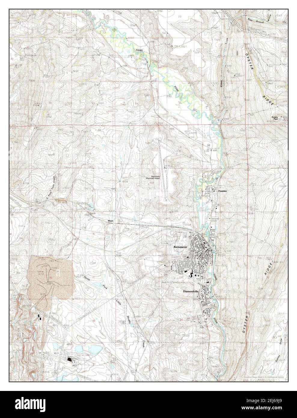 Kemmerer wyoming map hires stock photography and images Alamy