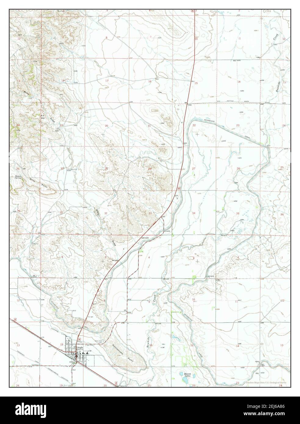 Map of lingle wyoming Cut Out Stock Images & Pictures Alamy