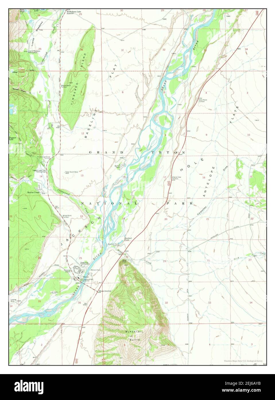 Map of moose wyoming hires stock photography and images Alamy
