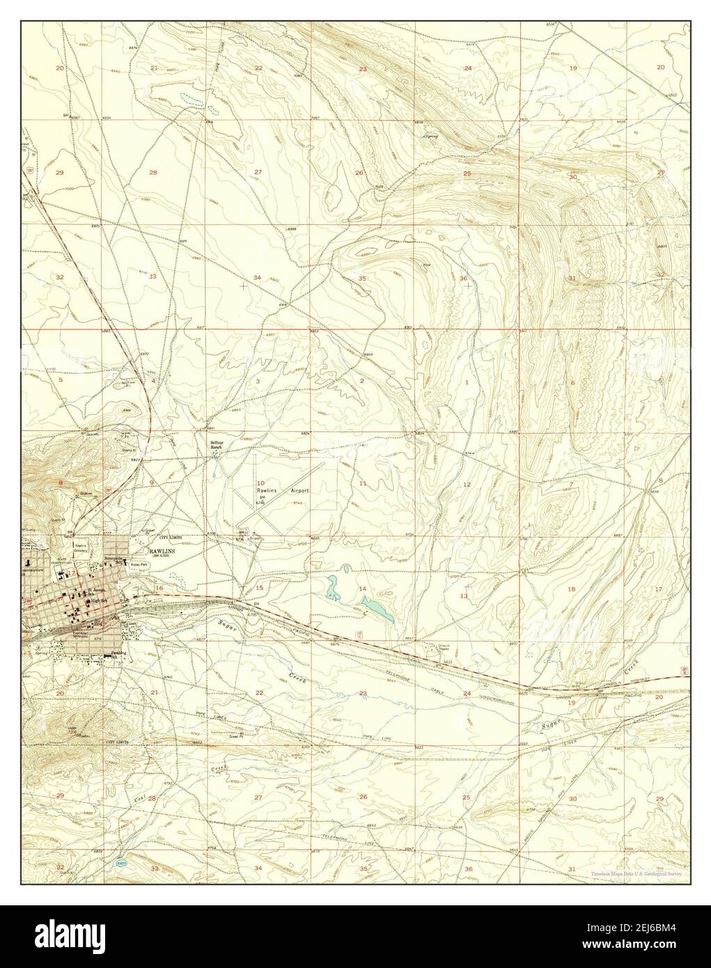 Rawlins wyoming map Cut Out Stock Images & Pictures Alamy