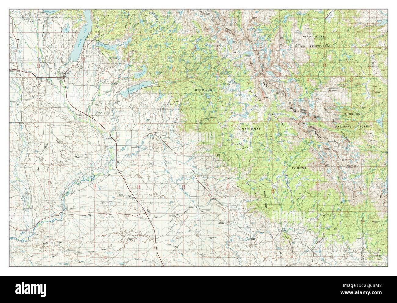 Pinedale, Wyoming, map 1981, 1100000, United States of America by