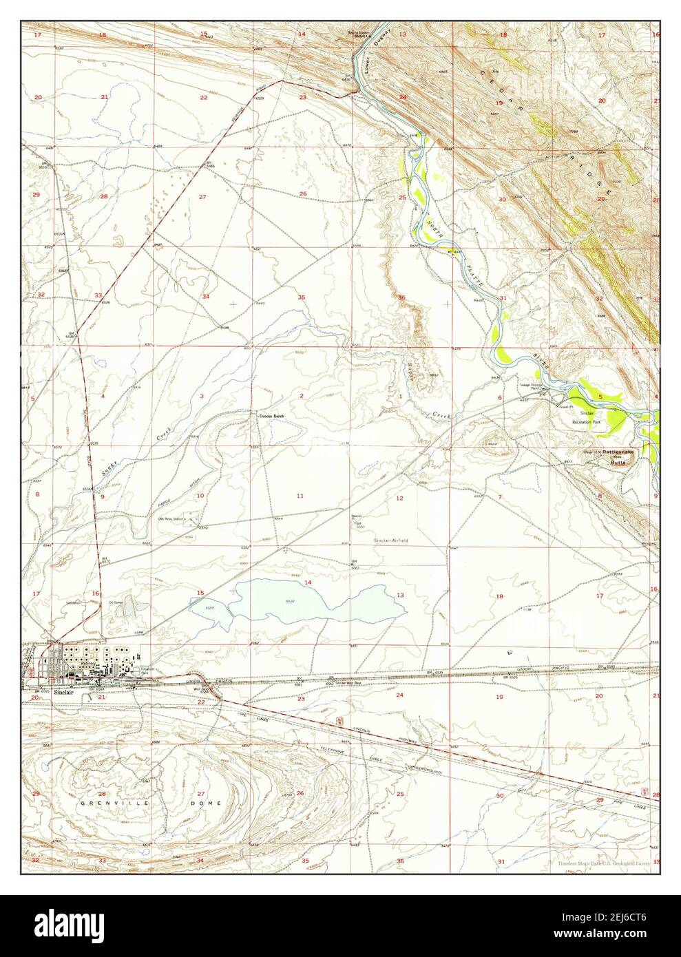 Map of sinclair wyoming hires stock photography and images Alamy