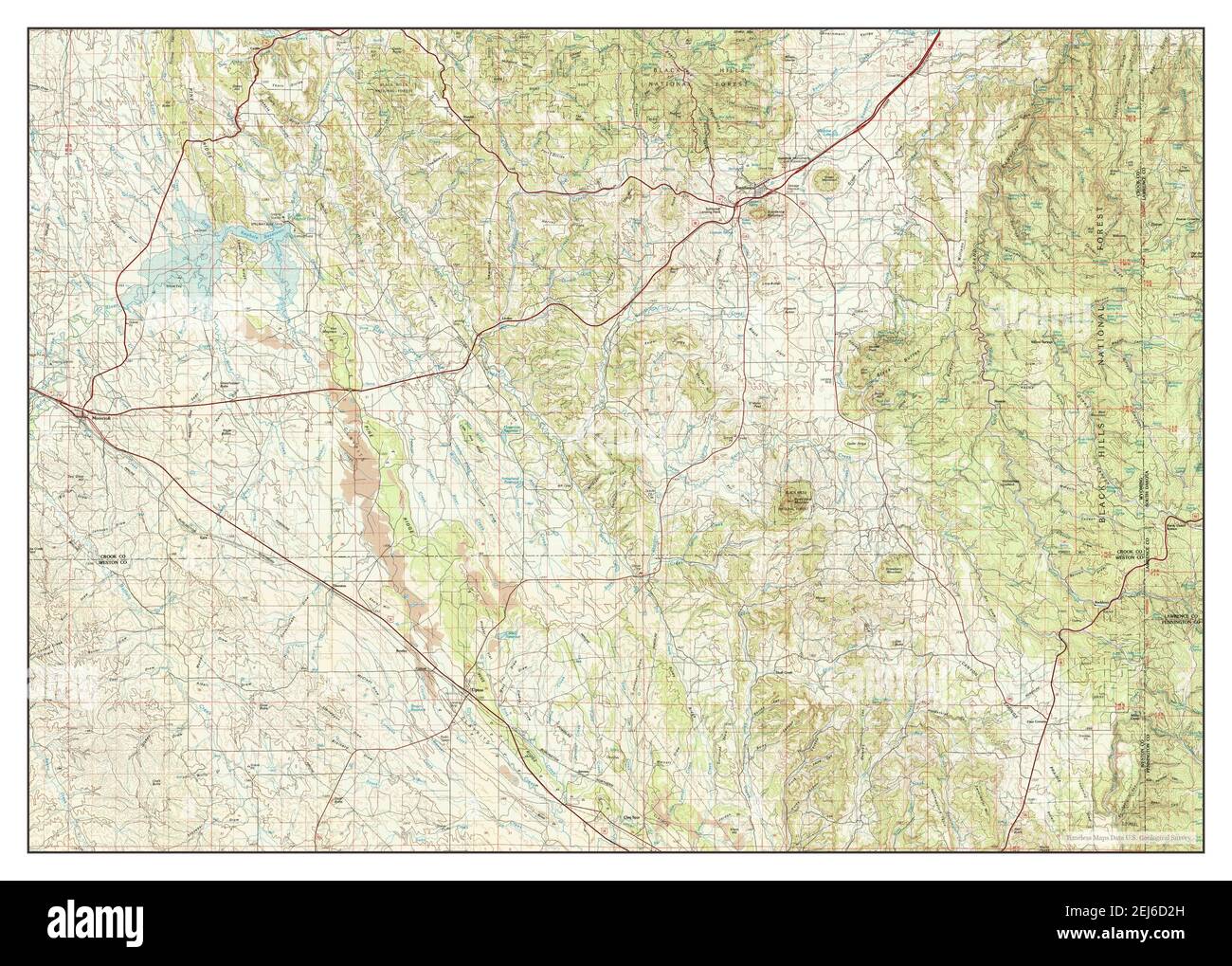 Sundance, Wyoming, map 1979, 1:100000, United States of America by Timeless Maps, data U.S. Geological Survey Stock Photo