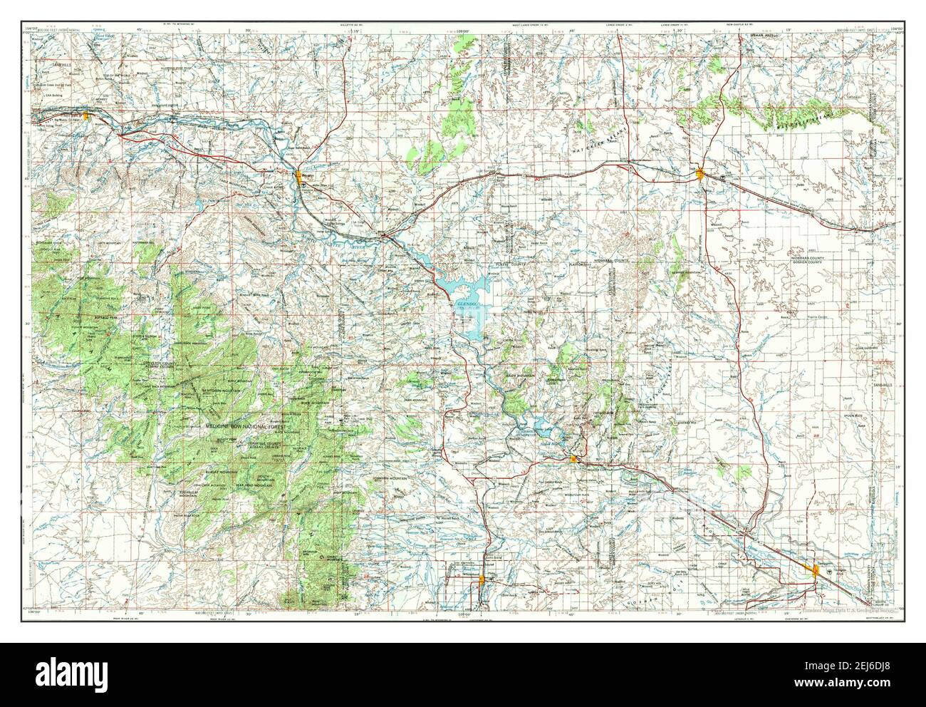 Torrington, Wyoming, map 1954, 1:250000, United States of America by 