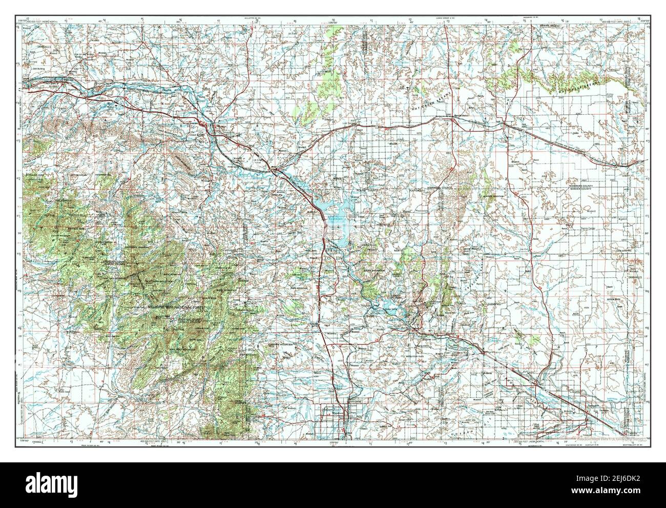 Torrington, Wyoming, map 1954, 1:250000, United States of America by 