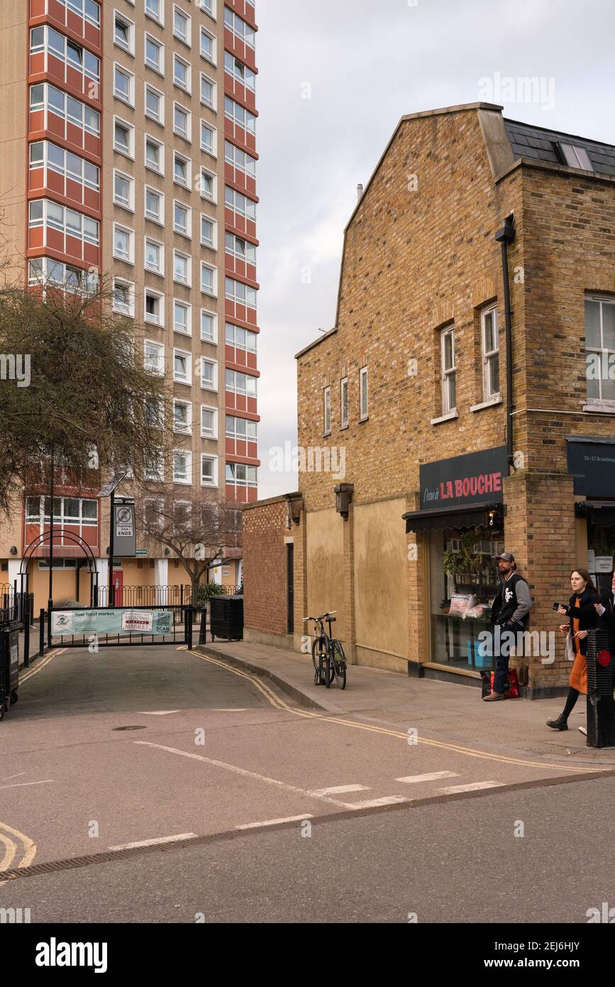 Broadway Market, London Fields, Hackney, London, England Stock Photo