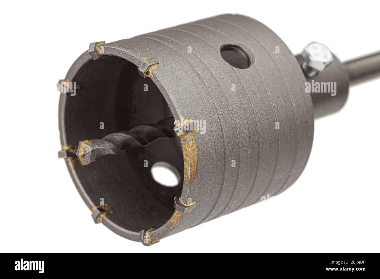 Percussion core hammer drill bit for cutting holes into base materials