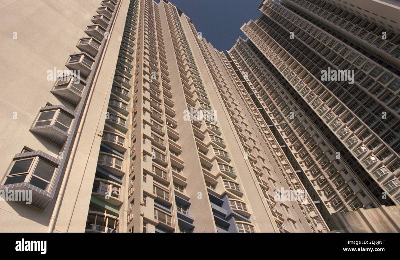 Hong Kong Government Social Housing 2005 Stock Photo Alamy