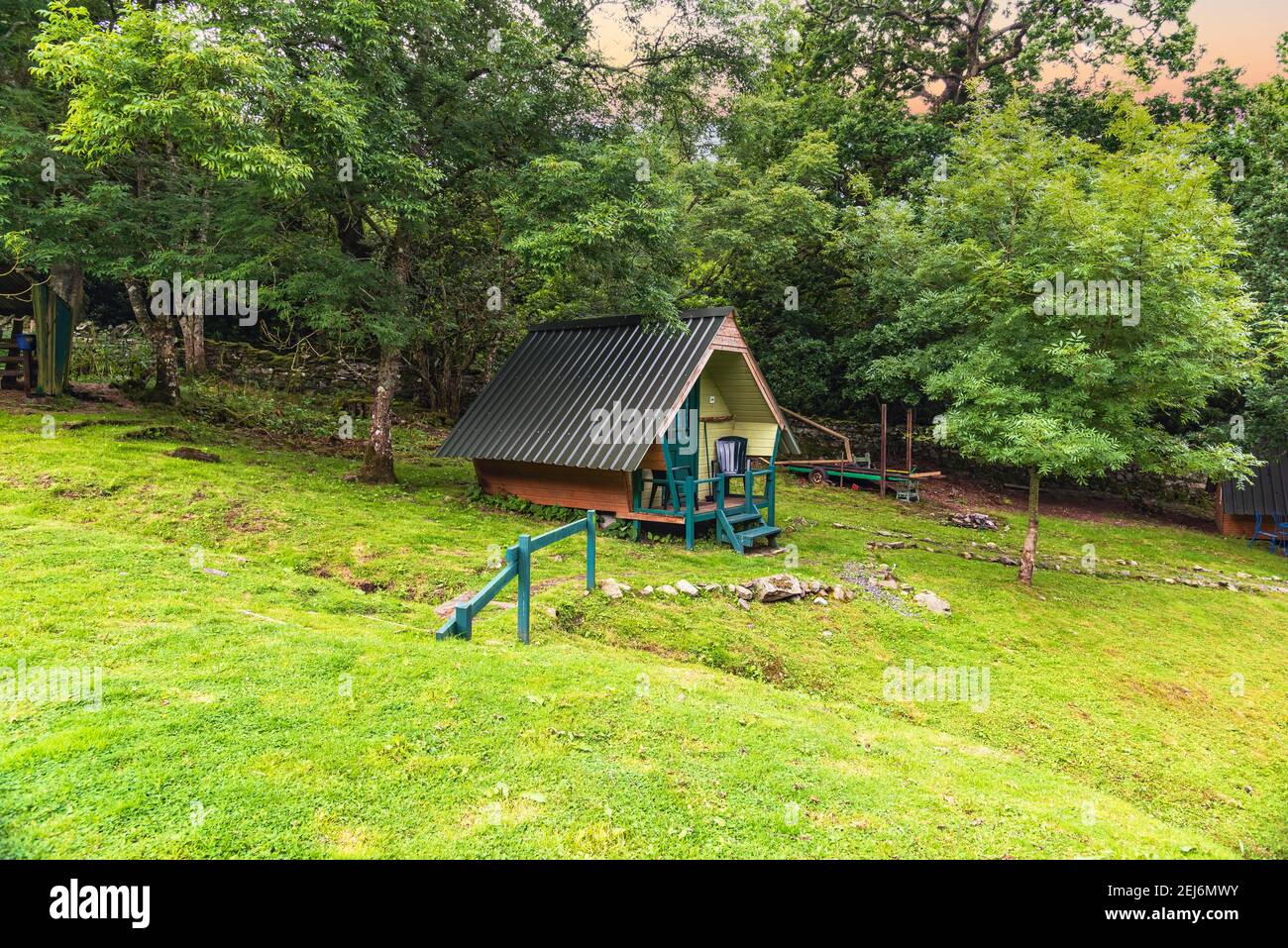 Camping Hut - colours Stock Photo