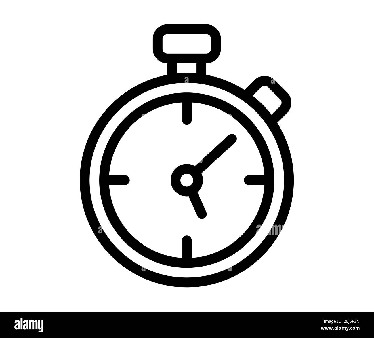 stop watch timer counter single isolated icon with outline line style