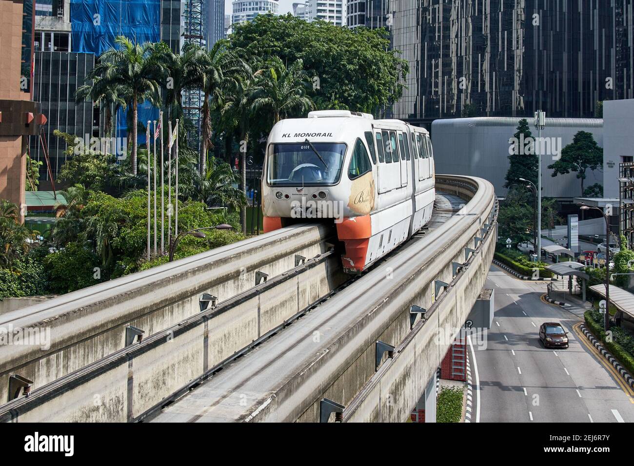 Opened in 2003 the KL Monorail runs between the KL Sentral Transport
