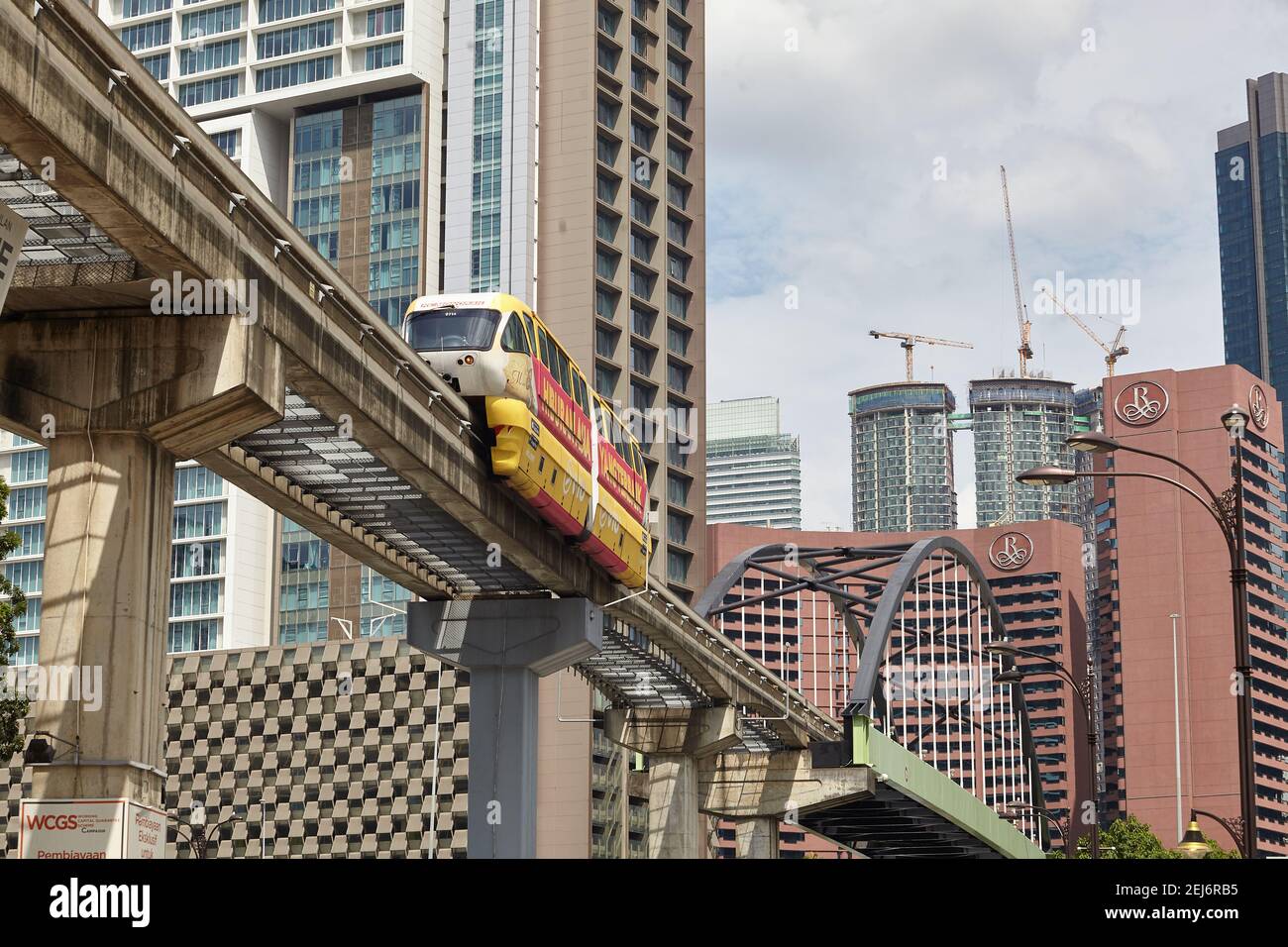 Opened in 2003 the KL Monorail runs between the KL Sentral Transport