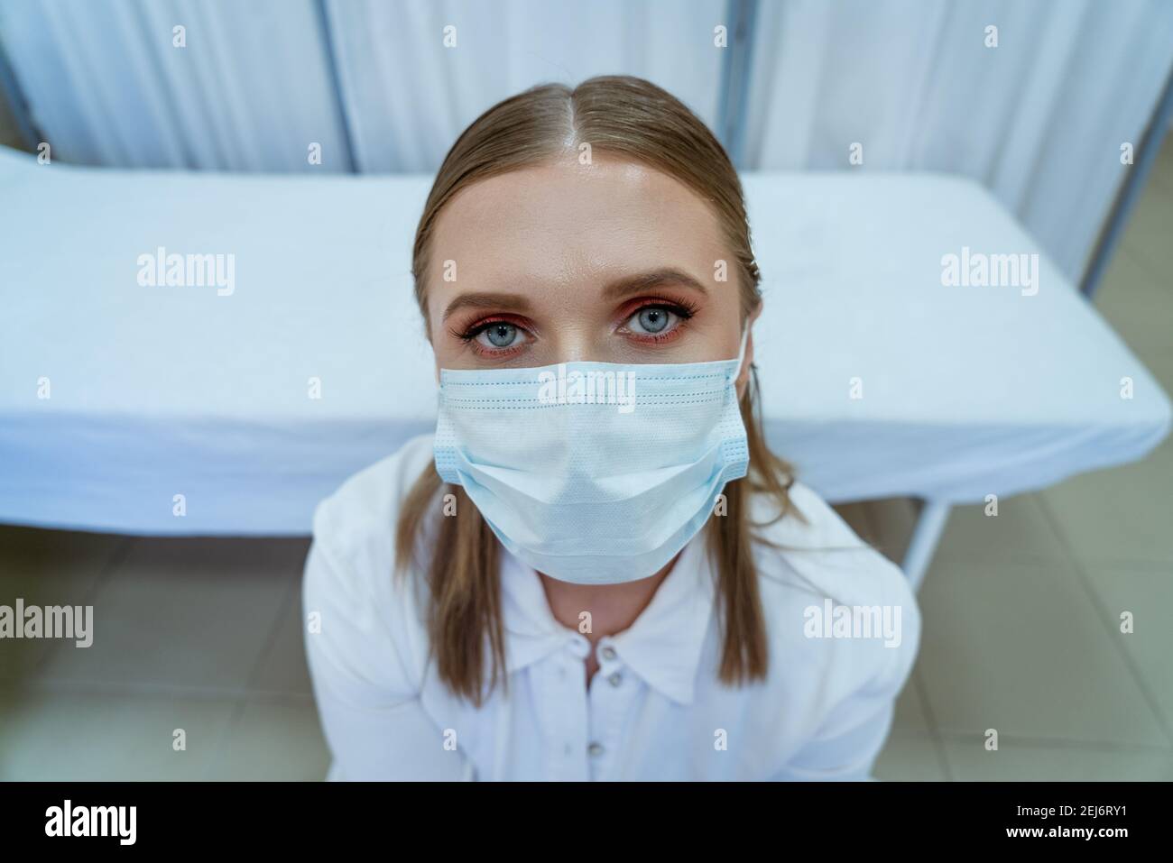 Close up serious beautiful doctor hi-res stock photography and images ...