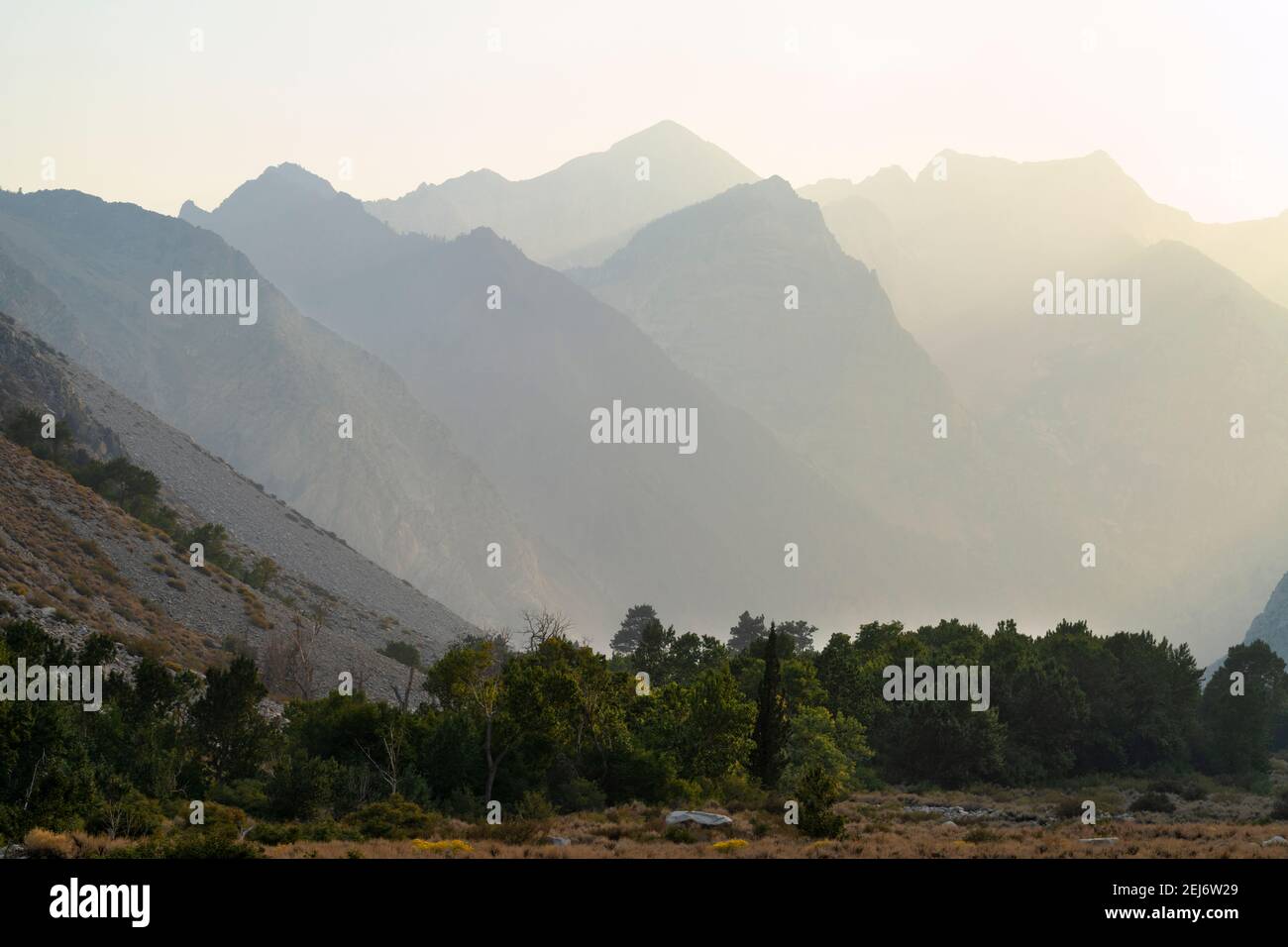 Eastern Sierra Mountains Stock Photo