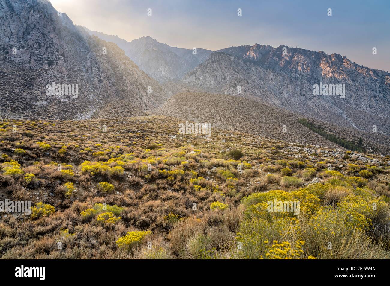 Eastern Sierra Mountains Stock Photo