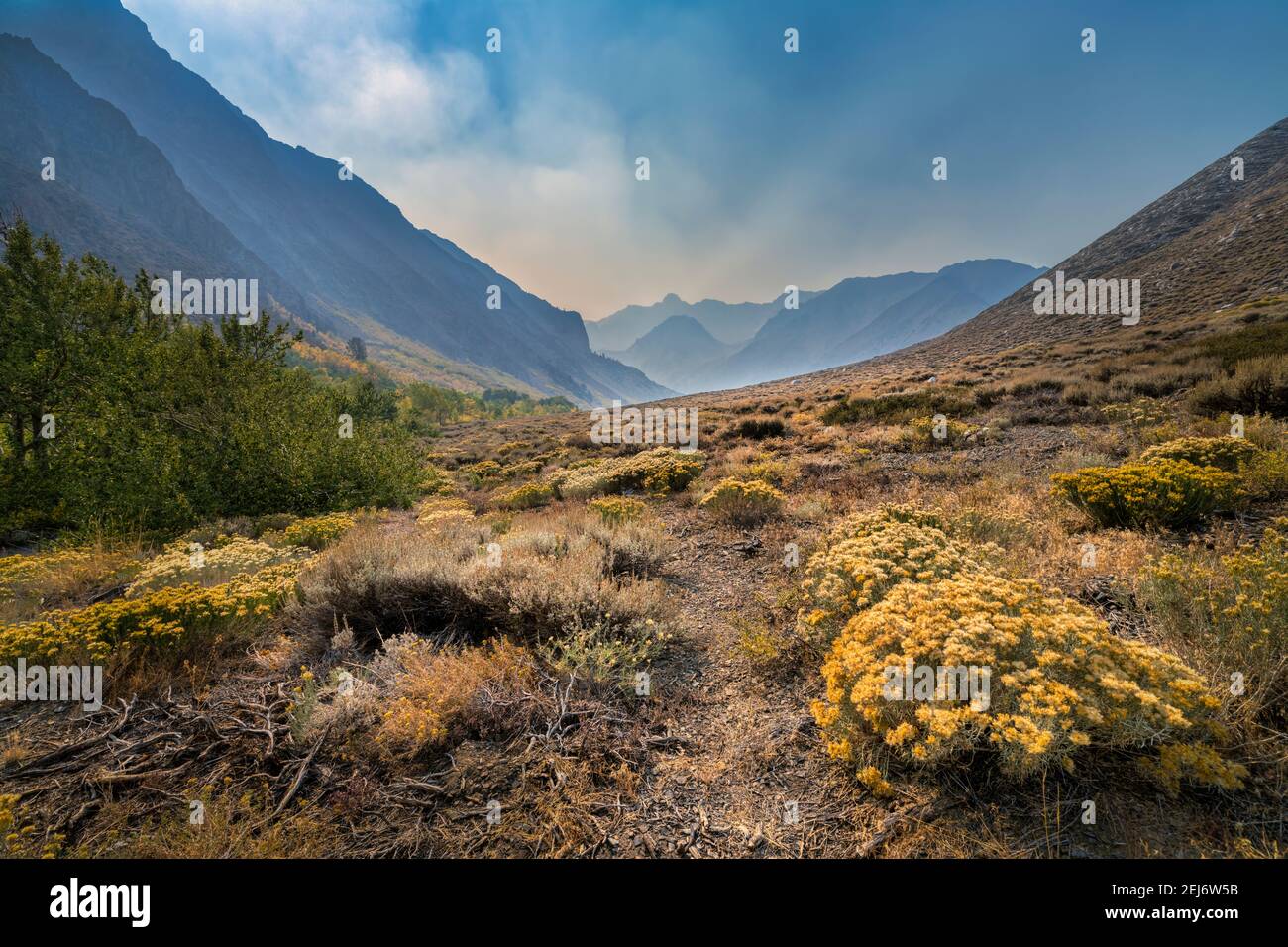 Eastern Sierra Mountains Stock Photo