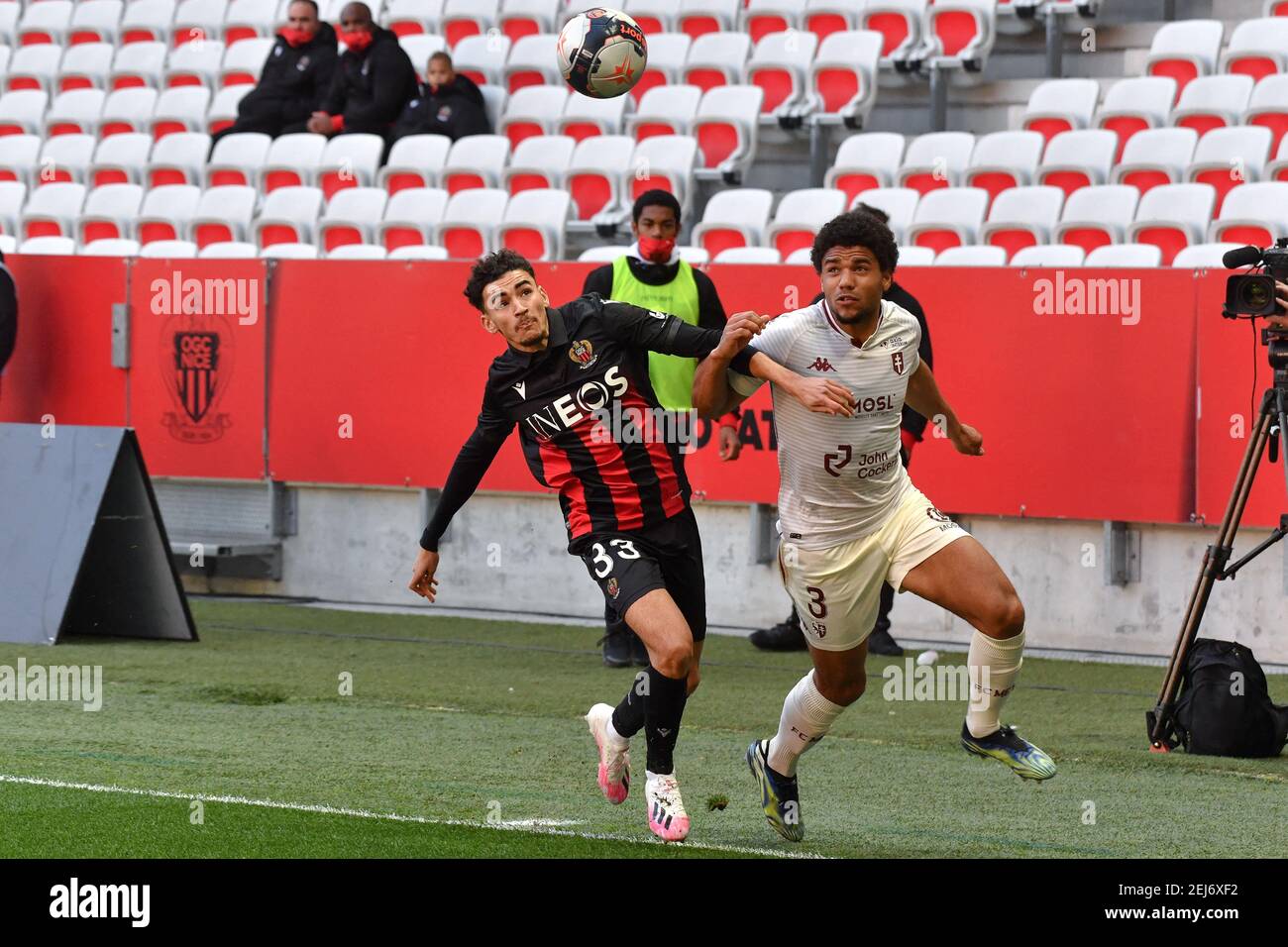 Malik Sellouki, Matthieu Udol - OGC Nice vs Football Club de Metz 