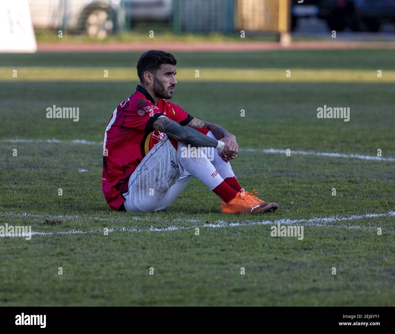 Pagani, Italy. 21st Feb, 2021. Serie C Championship - Marcello Torre  Stadium 26th day - Group C. The match between Paganese and Turris ends with  the final result of 2 - 0.At