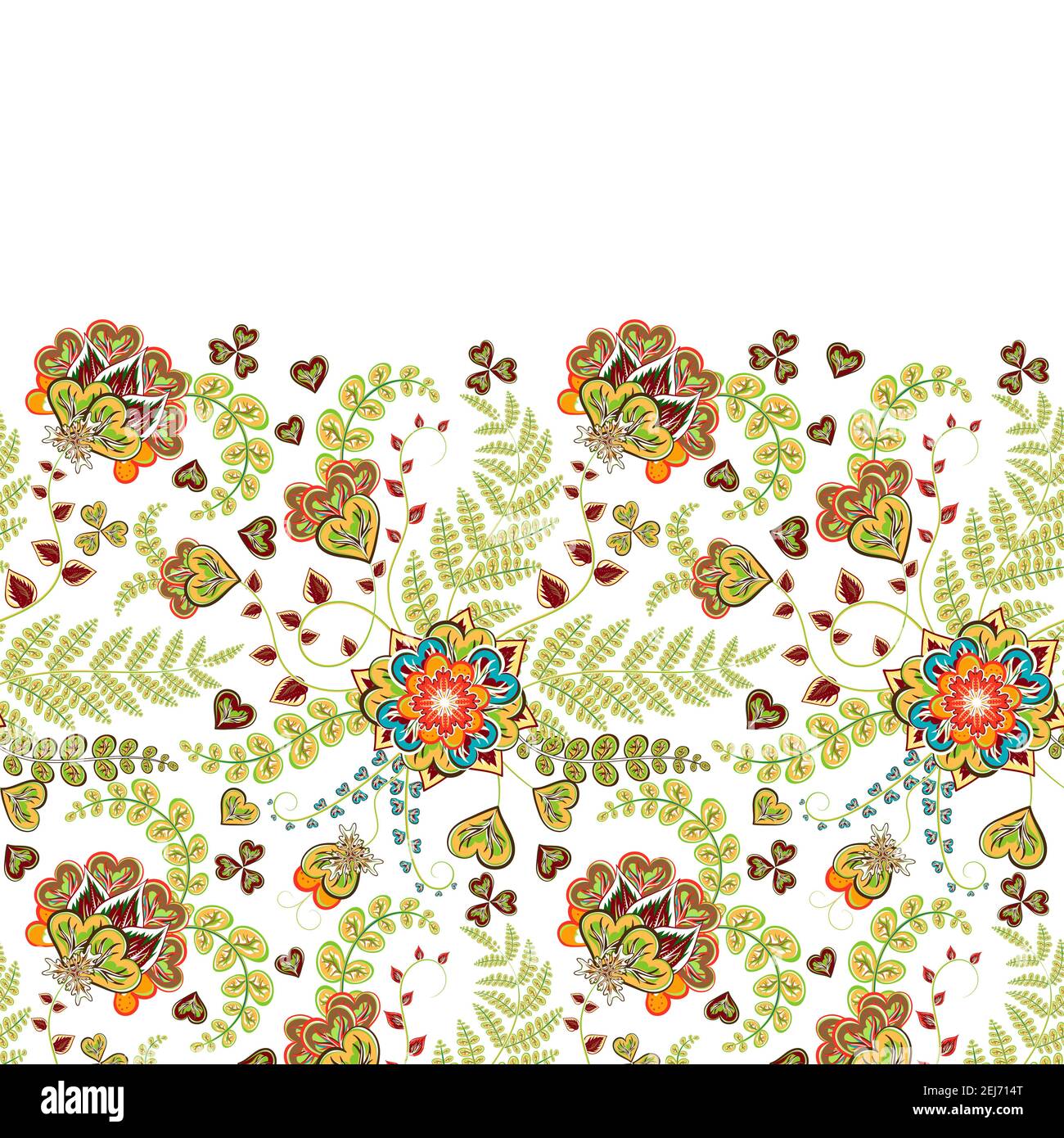 Hand Painted Floral Background Pattern High Resolution Stock Photography And Images Alamy