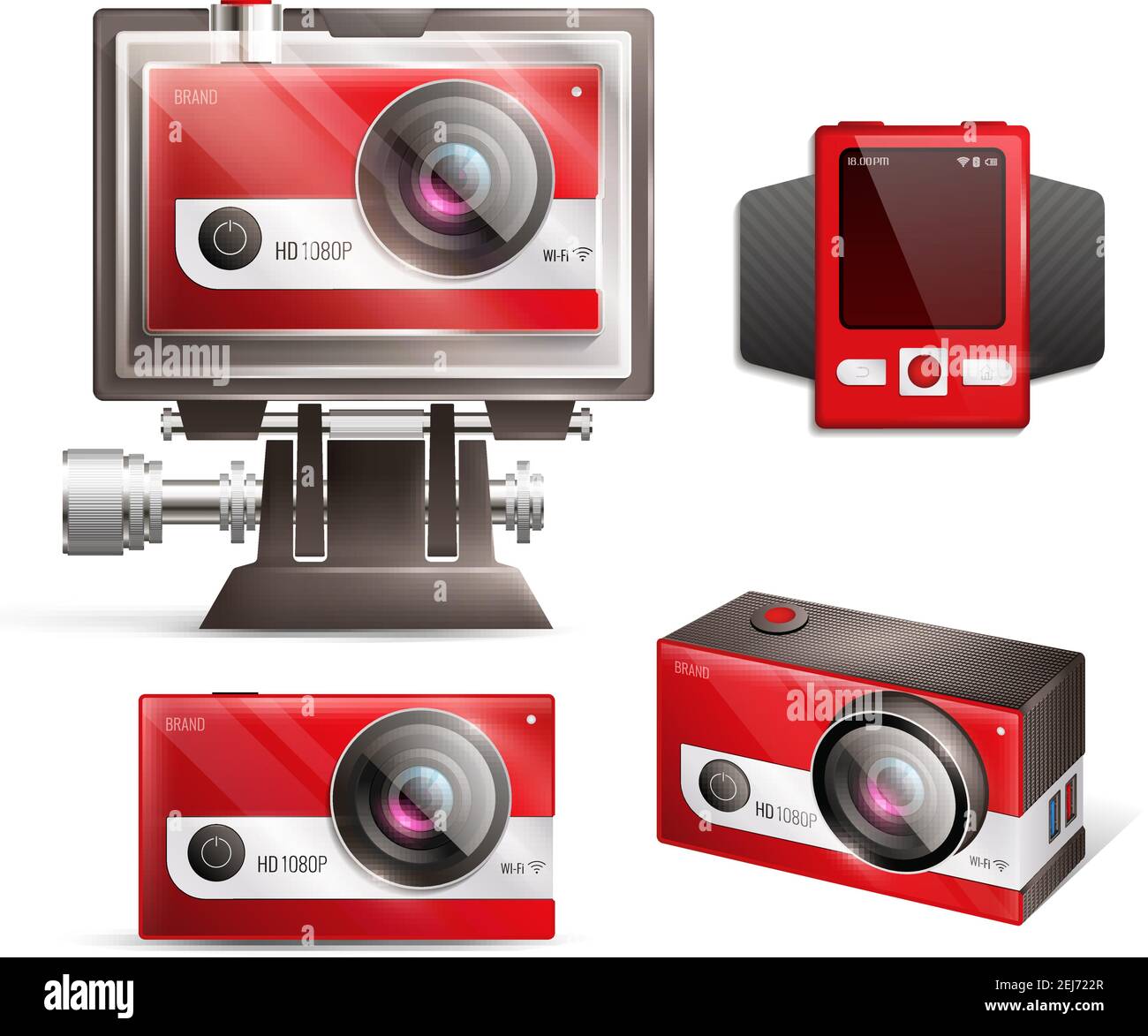 Action cam vector vectors hi-res stock photography and images - Alamy